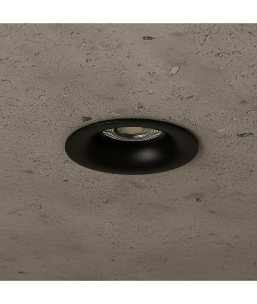 kelvo® OMICRON KLV-101-0034 Χωνευτό Φωτιστικό Downlight Σποτ για Λάμπα MR16 με Ντουί GU10 AC 220-240V IP20 - Μαύρο Ματ - Μ8.5 x Π8.5 x Υ3cm - Q7.5cm